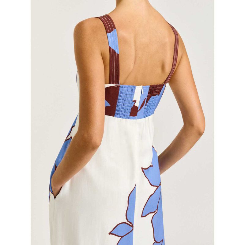 Veronika Maine Lilac Poinsettia Midi Sundress image number 2